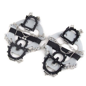 One Pair 12 Teeth Claws Crampons - Non-slip Stainless Steel Chain - FitPug.com