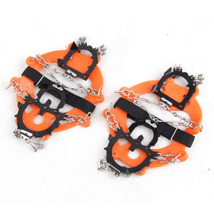 One Pair 12 Teeth Claws Crampons - Non-slip Stainless Steel Chain - FitPug.com