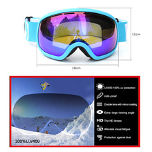 Ski - Snowboard Goggles - UV Anti-fog Unisex - FitPug.com