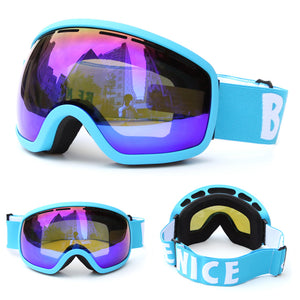 Ski - Snowboard Goggles - UV Anti-fog Unisex - FitPug.com