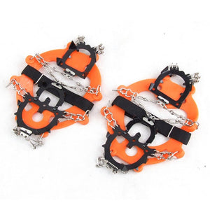One Pair 12 Teeth Claws Crampons - Non-slip Stainless Steel Chain - FitPug.com