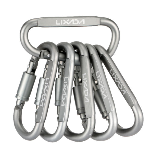 6 Key Chain Carabiner D-Rings - FitPug.com