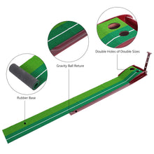 Indoor Golf Putting Mat with 2 Holes - FitPug.com