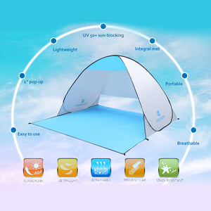 Anti Shade & Wind - Popup Beach Tent - FitPug.com