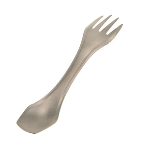 Outdoor/Camping - Titanium Spoon/Fork with a Cutter - FitPug.com