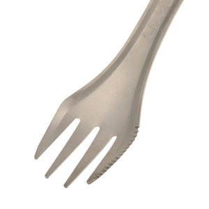 Outdoor/Camping - Titanium Spoon/Fork with a Cutter - FitPug.com