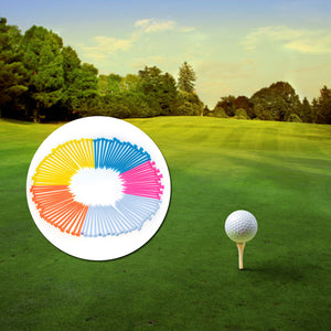 100 Pieces - 43 to 100mm Plastic Golf Ball Tees - FitPug.com