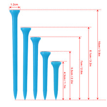 100 Pieces - 43 to 100mm Plastic Golf Ball Tees - FitPug.com