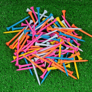 100 Pieces - 43 to 100mm Plastic Golf Ball Tees - FitPug.com