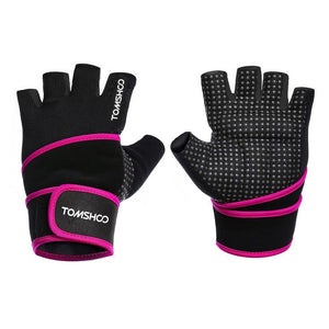 Gym Gloves With Wrist Support - For Body Building Sports, Fitness, Weight-lifting - FitPug.com