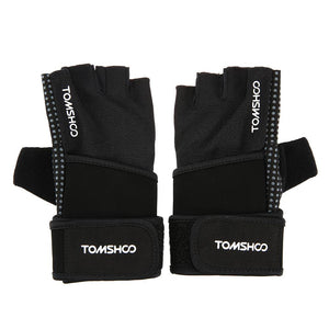 Gym Gloves With Wrist Support - For Body Building Sports, Fitness, Weight-lifting - FitPug.com