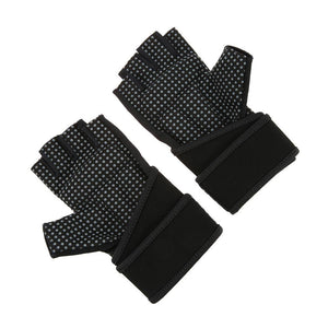 Gym Gloves With Wrist Support - For Body Building Sports, Fitness, Weight-lifting - FitPug.com