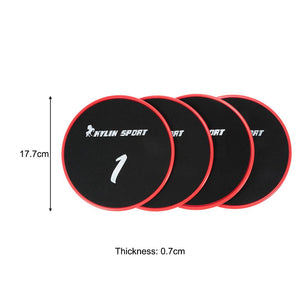4 Piece Set, Fitness Gliding Discs - Gym Sliders, For Body Core Workout - FitPug.com