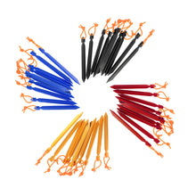 Set of 10 7"/18cm V-shape Reflective Light Tent Pegs - FitPug.com