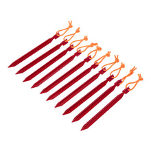 Set of 10 7"/18cm V-shape Reflective Light Tent Pegs - FitPug.com