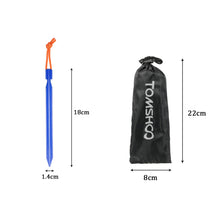 Set of 10 7"/18cm V-shape Reflective Light Tent Pegs - FitPug.com