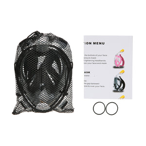 Full Face Diving Mask Set - Scuba Diving - Anti Fog Snorkel Mask with GoPro Camera Mount - FitPug.com