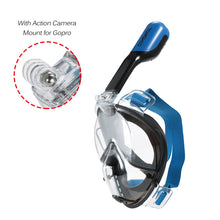 Full Face Diving Mask Set - Scuba Diving - Anti Fog Snorkel Mask with GoPro Camera Mount - FitPug.com
