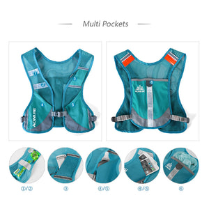 Running Hydration Vest - Backpack with a 2 PC 170ML Bottles - FitPug.com