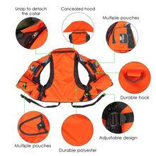 Outdoor Sports Life Jacket with Rain Cover - FitPug.com