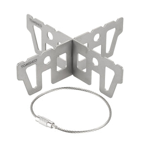 Ultralight Titanium Alcohol Stove with a Rack Stand - FitPug.com