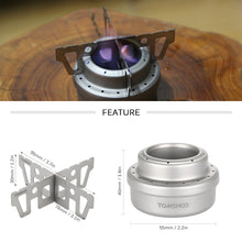 Ultralight Titanium Alcohol Stove with a Rack Stand - FitPug.com
