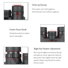 Compact Binocular with Wide Angle BaK4 Roof Prism - FitPug.com