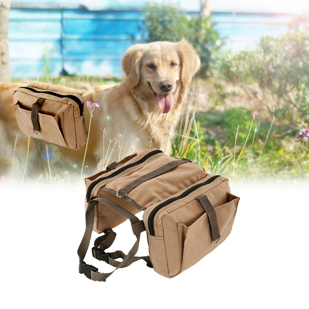 Outdoor Dog Saddle Bag for a Medium or Large Dog - FitPug.com