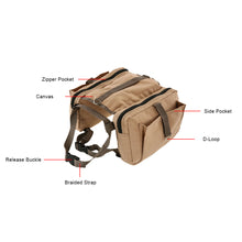 Outdoor Dog Saddle Bag for a Medium or Large Dog - FitPug.com