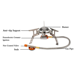 Foldable Outdoor Gas Stove with a Box - FitPug.com