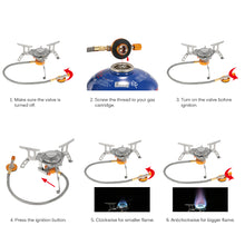 Foldable Outdoor Gas Stove with a Box - FitPug.com