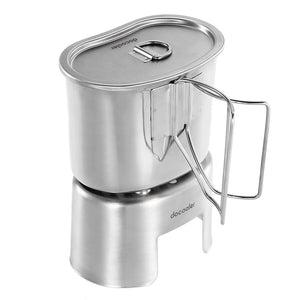 700ml Pot + Wood Stove Burner - Outdoor/Camping Set - FitPug.com