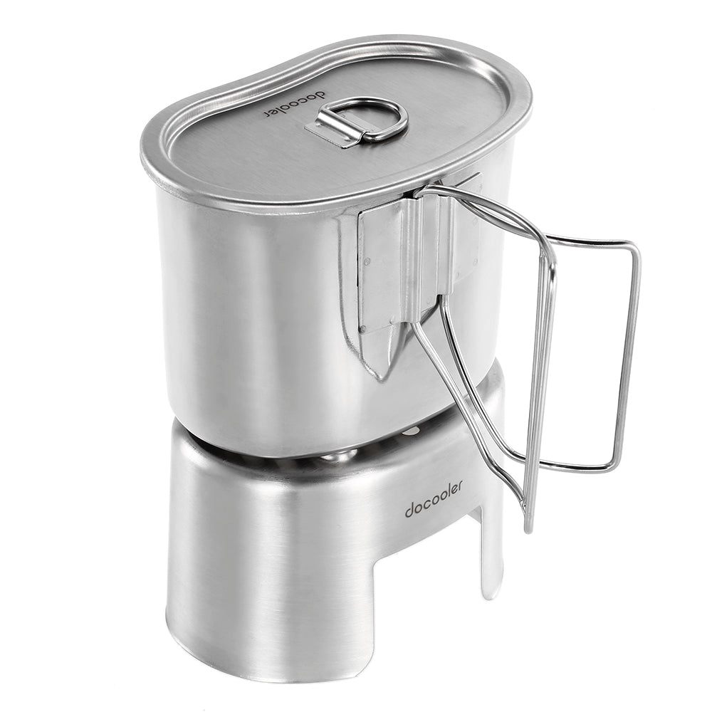 700ml Pot + Wood Stove Burner - Outdoor/Camping Set - FitPug.com