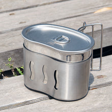 700ml Pot + Wood Stove Burner - Outdoor/Camping Set - FitPug.com