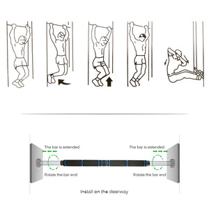 Adjustable Doorway Horizontal Pull-up Bar - FitPug.com