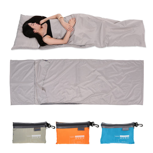 Lightweight Sleeping Bag with a Pillowcase - FitPug.com