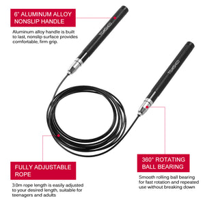 Ball Bearing Jump Rope with a Bag - FitPug.com