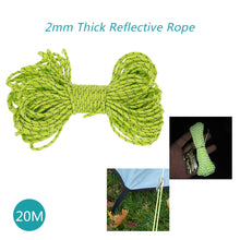 20m Multifunctional Reflective Paracord Rope - 2mm 1 Strand - FitPug.com