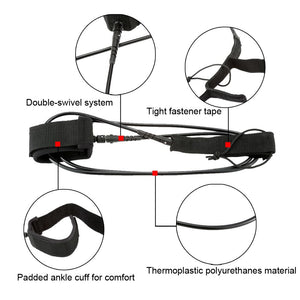 6 - 10 Ft Paddle/Surfboard Leash - FitPug.com