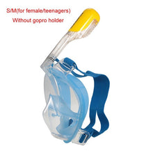 Full Face Diving Mask Set - Scuba Diving - Anti Fog Snorkel Mask with GoPro Camera Mount - FitPug.com