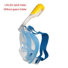 Full Face Diving Mask Set - Scuba Diving - Anti Fog Snorkel Mask with GoPro Camera Mount - FitPug.com