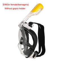 Full Face Diving Mask Set - Scuba Diving - Anti Fog Snorkel Mask with GoPro Camera Mount - FitPug.com