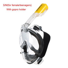 Full Face Diving Mask Set - Scuba Diving - Anti Fog Snorkel Mask with GoPro Camera Mount - FitPug.com