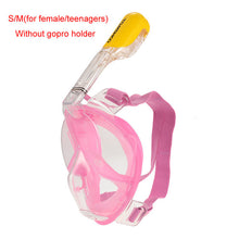 Full Face Diving Mask Set - Scuba Diving - Anti Fog Snorkel Mask with GoPro Camera Mount - FitPug.com