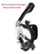 Full Face Diving Mask Set - Scuba Diving - Anti Fog Snorkel Mask with GoPro Camera Mount - FitPug.com