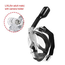 Full Face Diving Mask Set - Scuba Diving - Anti Fog Snorkel Mask with GoPro Camera Mount - FitPug.com