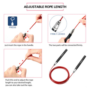 Ball Bearing Jump Rope with a Bag - FitPug.com