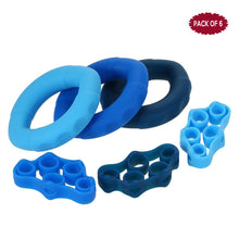 Finger & Hand Grip - Muscle Training 'Fidget Toys' - 6 Piece Set - FitPug.com