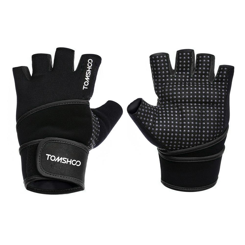 Gym Gloves With Wrist Support - For Body Building Sports, Fitness, Weight-lifting - FitPug.com