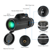 10x42 Handheld Monocular Telescope with a Bag - FitPug.com